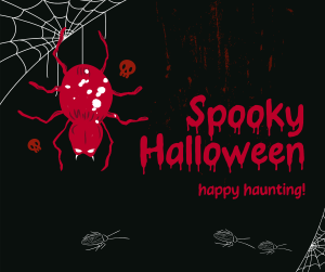 Halloween Spider Greeting Facebook post Image Preview