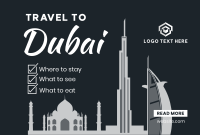 Dubai Travel Package Pinterest Cover Design