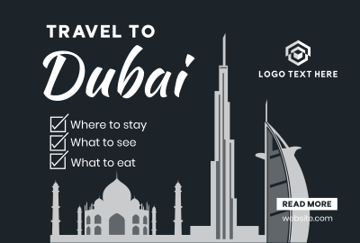 Dubai Travel Package Pinterest board cover Image Preview