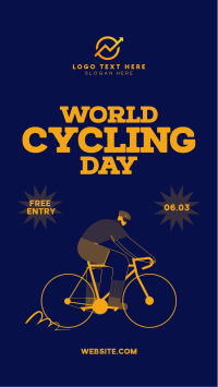 World Bicycle Day Instagram Story Design
