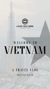 Vietnam Cityscape Travel Vlog TikTok Video Design