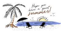 Brush Summer Greeting Facebook ad Image Preview