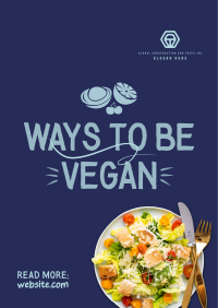Vegan Food Adventure Poster Design