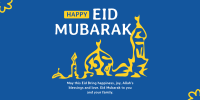Liquid Eid Mubarak Twitter post Image Preview
