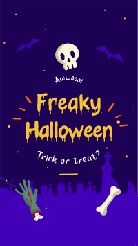 Freaky Halloween Instagram story Image Preview