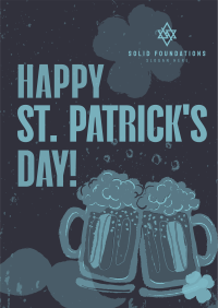 St. Patrick's Beer Greeting Poster Image Preview