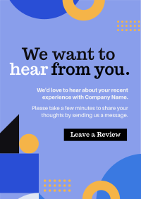 Corporate Geometric Feedback Flyer Image Preview