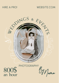 Wedding Photographer Rates Flyer Design