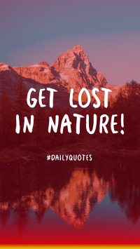 Get Lost In Nature Instagram Story Design