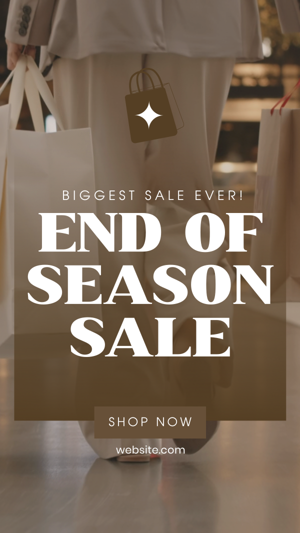 End of Season Shopping Facebook Story Design