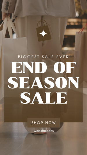 End of Season Shopping Facebook story Image Preview