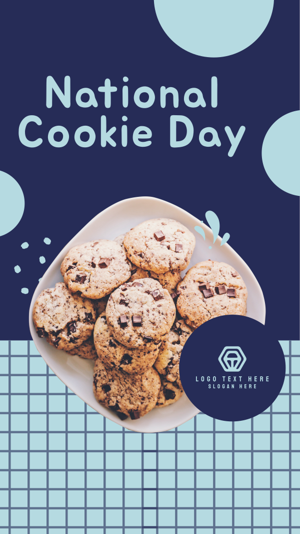 Memphis Cookie Day Instagram Story Design Image Preview