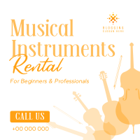 Music Instrument Rental Instagram Post Design