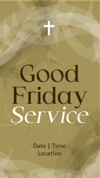  Good Friday Service YouTube Short Design