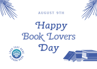 Happy Book Lovers Day Postcard Image Preview