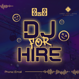 Hiring Party DJ Instagram post Image Preview