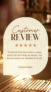 Simple Cafe Testimonial Facebook Story Image Preview