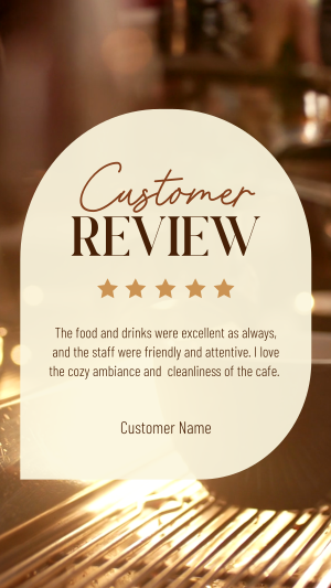 Simple Cafe Testimonial Facebook story Image Preview