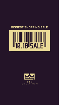10.10 Sale Barcode Facebook story Image Preview