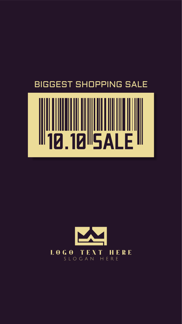 10.10 Sale Barcode Facebook Story Design Image Preview
