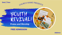 Church Youth Revival Facebook Event Cover Design