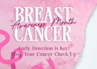 Breast Cancer Awareness Postcard Image Preview