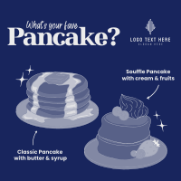 Classic and Souffle Pancakes Instagram Post Design