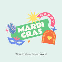 Happy Mardi Gras Instagram post Image Preview