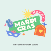 Happy Mardi Gras Instagram Post Image Preview