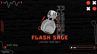 Tech Flash Sale Facebook event cover Image Preview