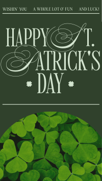 Modern Nostalgia St. Patrick's Day Greeting Facebook story Image Preview