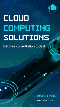 Cloud Computing Solutions Facebook Story Design