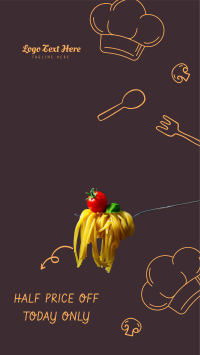 World Pasta Day Doodle Instagram Story Preview