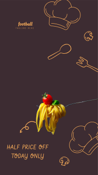 World Pasta Day Doodle Instagram story Image Preview