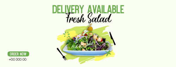 Fresh Salad Facebook Cover Design Image Preview