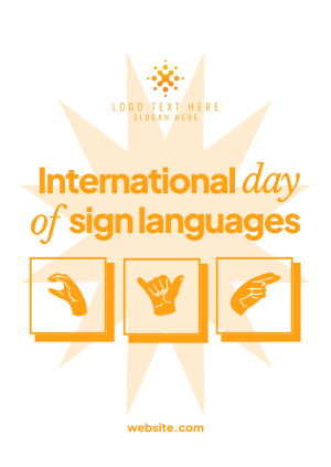 International Day of Sign Languages Poster Image Preview