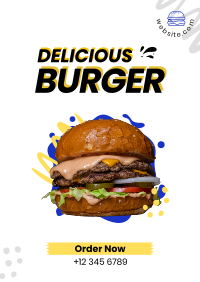 Delicious Burger Flyer Image Preview