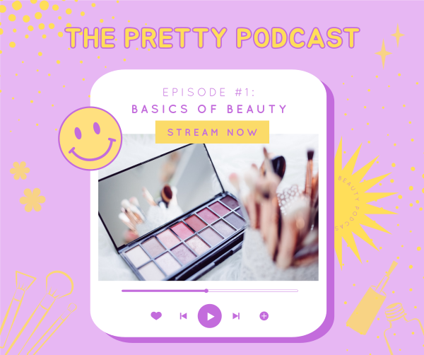 The Pretty Podcast Facebook Post Design Image Preview