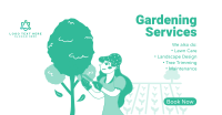 Outdoor Gardening Services Facebook ad Image Preview