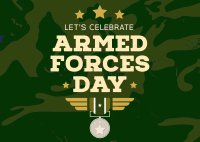 Armed Forces Appreciation Postcard Design