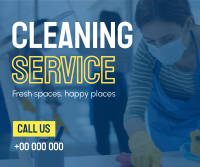 Commercial Office Cleaning Service Facebook Post Design