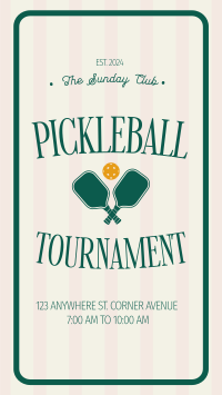 Pickleball Tournament Facebook Story Image Preview