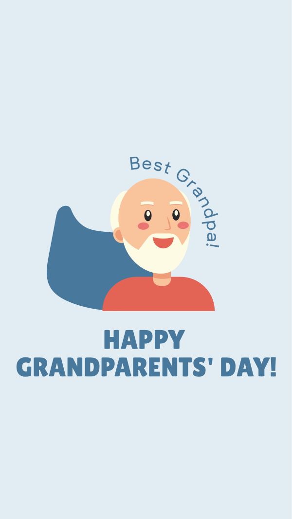 Best Grandfather Greeting Facebook Story Design Image Preview