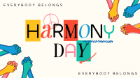 Fun Harmony Day Facebook Event Cover Design