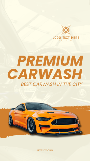 Premium Carwash Facebook Story Image Preview