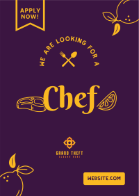 We are Hiring Chef Flyer Design