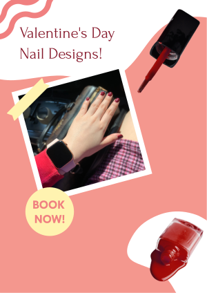 Valentines Day Nails Flyer Image Preview