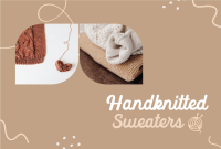 Handknitted Sweaters Pinterest Cover Design