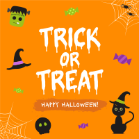 Cute Trick or Treat Instagram post Image Preview
