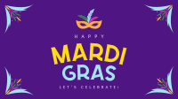 Festive Mardi Gras Facebook event cover Image Preview